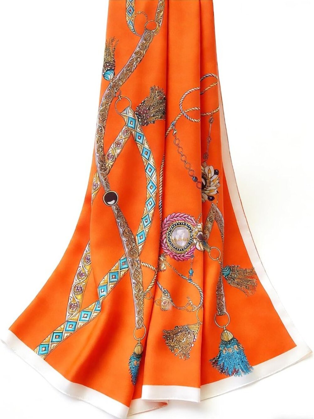Luxurious 100% Mulberry Silk Oversized Shawl - Sun-Shielding, Featherlight